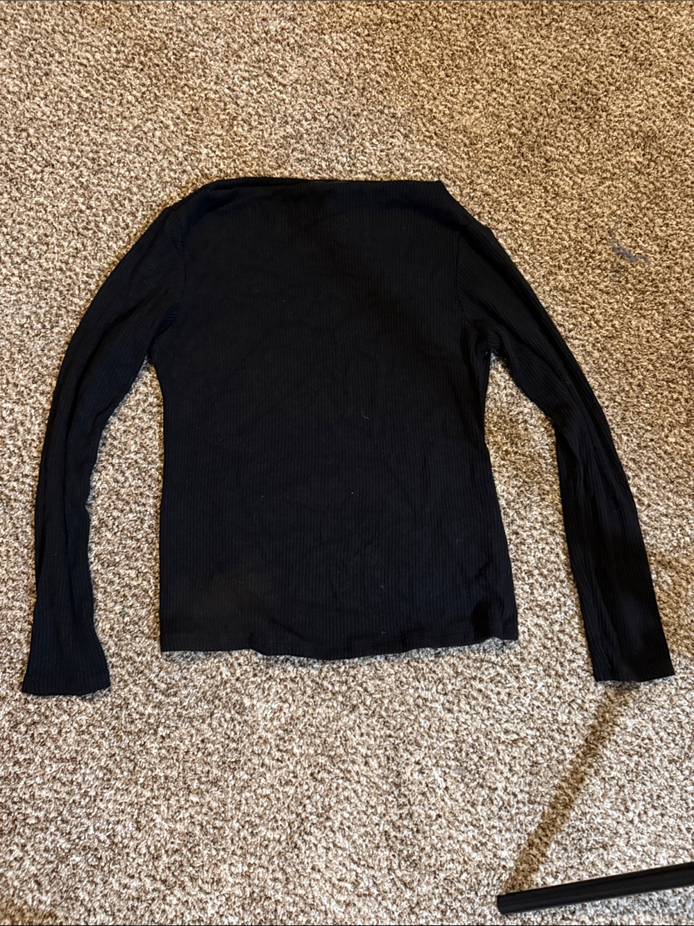 3 for $30 / Banana Republic Black Ribbed Long Sleeve Top Boat Neck